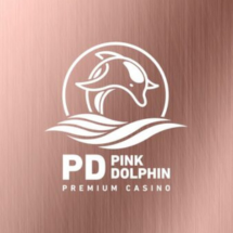 A Logo On A Pink Background